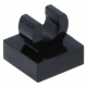 LEGO csempe 1×1 tetején c-alakú fogóval, fekete (15712)